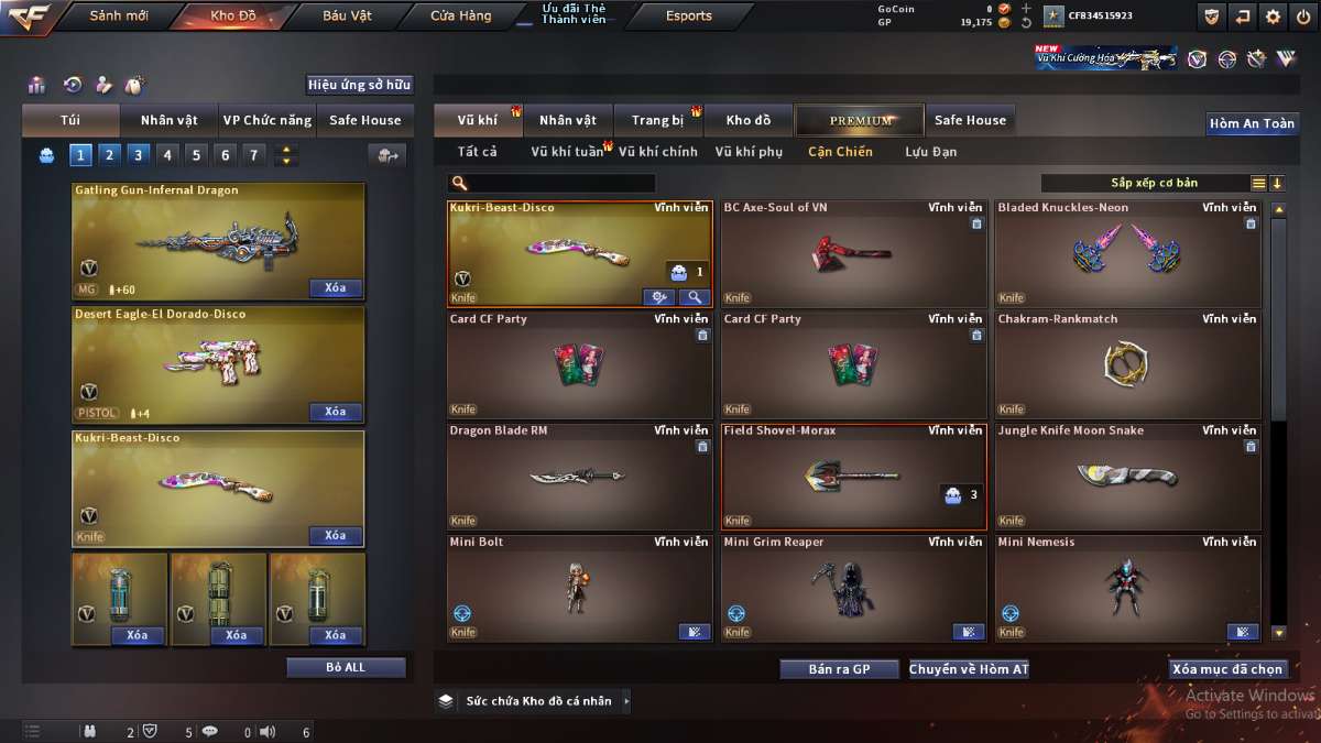 shop acc cf uy tin gia re